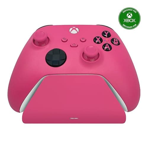 Razer Universal Quick Charging Stand for Xbox Series X|S: Magnetic Secure Charging - Perfectly Matches Xbox Wireless Controllers - USB Powered - Deep Pink (Controller Sold Separately) - Deep Pink - Image 1
