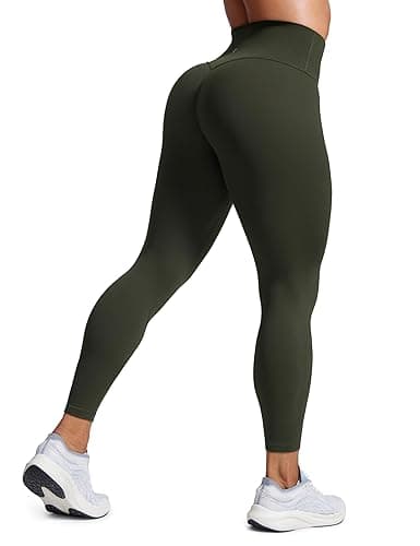 CRZ YOGA Secretsculpt Butterlift Workout Leggings 25" - No Front Seam High Waisted Womens Yoga Pants Booty Scrunch Butt - Image 1