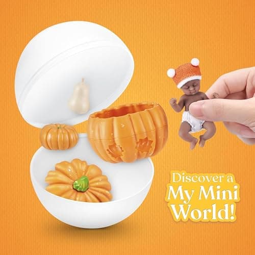 My Mini Pumpkin Patch Series 1 By ZURU | 1 of 6 limited-edition fall babies; ultra-realistic soft skin; cozy swaddle + themed accessory; collect all 6; ages 5+ thumbnail 4