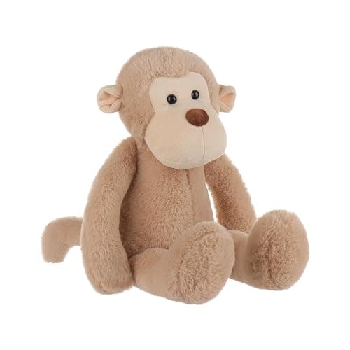 Apricot Lamb Toys Plush Light Brown Monkey Stuffed Animal Soft Cuddly Perfect for Child （Light Brown Monkey,9 Inches） thumbnail 6