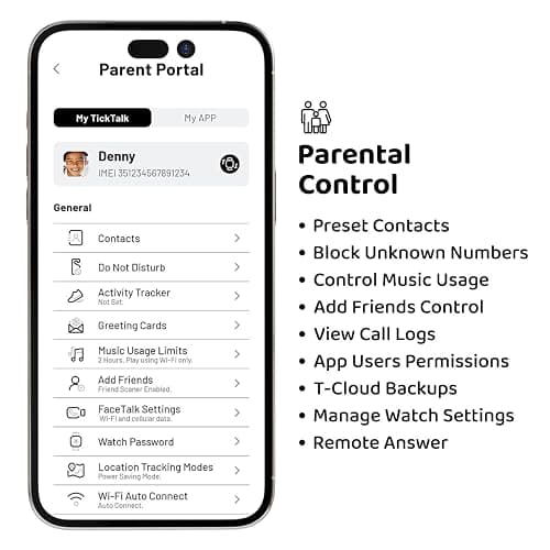 TickTalk 5 Kids Smart Watch with GPS Tracker, Voice & Video Calling, Texts, SOS & Parental Controls | Safe 4G LTE Smartwatch with Free Music, Reminders & School Mode for Boys & Girls Ages 3-12 thumbnail 5