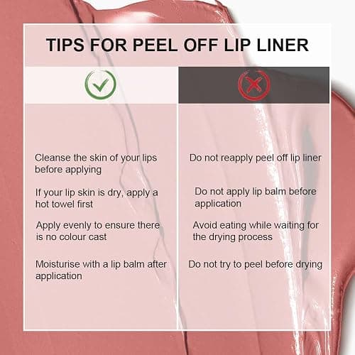 KIMIEYE 3 Colors Peel Off Lip Liner Stain with Tweezer, Long Lasting Waterproof Lip Tint Stains Makeup Set with Matte Finish for Women, Natural Look, Easy to Use, for All Skin Types (#3,6,7) thumbnail 6