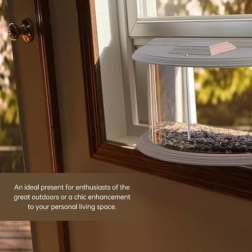 JOYSEUS Window Bird Feeder, 180° Clear View Bird Feeder, Durable and Elegant in-Window Bird Feeder for Watching Birds - Embrace The Delight of Bird Feeder. thumbnail 7