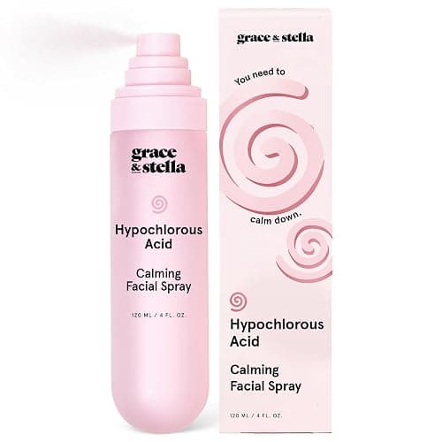 grace & stella Hypochlorous Acid Spray - Gentle Face Spray to Calm Redness & Flare-Ups - Soothing Facial Mist for Sensitive Skin (120 ml/4.22 fl oz) - Image 1