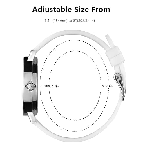 Hourstar Women's Analog Nurse Watch | Second Hand | Easy Read | Silicone | 12/24 Military Time | Silicone Rubber Band | Easy Read Dial | Casual Basic Style | Nursing and Pulse Taking | Daily Wearing thumbnail 4