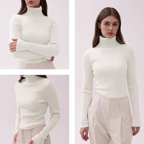 Turtle Neck sweater with slight bell sleeve thumbnail 5