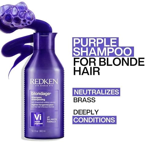Redken Blondage Purple Shampoo and Conditioner Set For Blonde & Highlighted Hair - Neutralizes Brass & Moisturizes Hair With Pure Violet Pigments, Color Depositing, 10.1 Fl Oz (Pack of 2) thumbnail 3