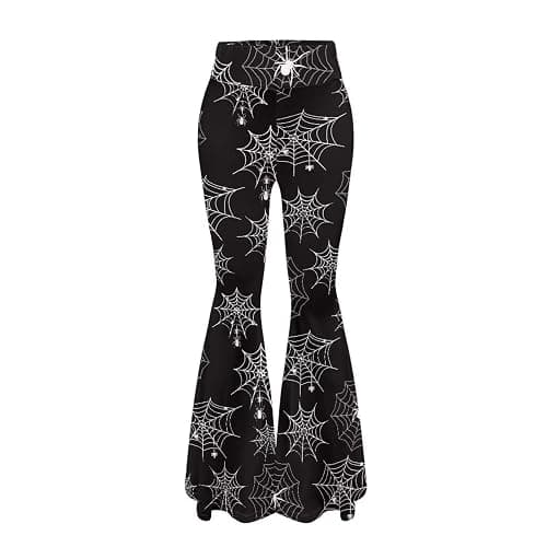 ELEDIZI High Waist Hip Lifting Bootcut Yoga Pants Tummy Control Bell Bottom Flared Yoga Leggings for Women Size XS-2XL thumbnail 4