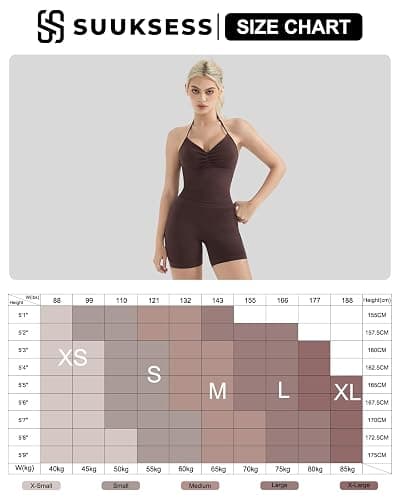 SUUKSESS Women 2 Piece Seamless workout Sets Halter Backless Impact Longline Strappy Tank Top Sport Gym Yoga Bike Shorts thumbnail 6