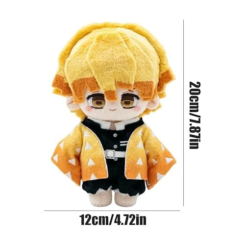 Demon Soft Anime Figure Cute Cotton Plush Doll Slayer Muichiro Decor | Anime Character Themed Collectible Gift for Anime Fans,Tanjiro Ornament,Soft Skin-Friendly Fabric,Tight Embroidery No Shoes thumbnail 3
