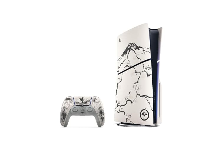 PlayStation 5 Console – Ghost of Yōtei Black Limited Edition Bundle ​(slim) EN Version thumbnail 2