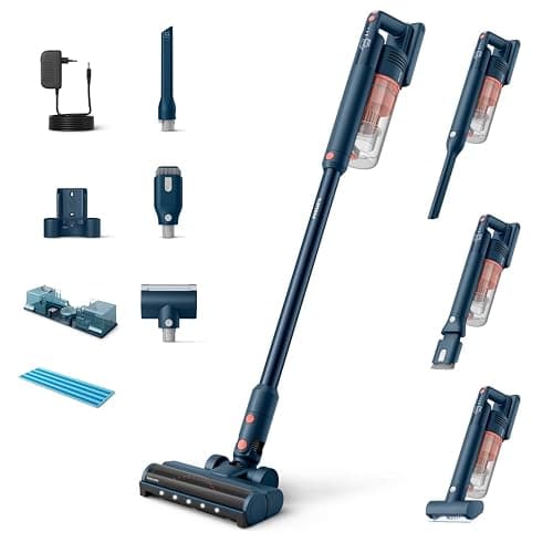 Philips SpeedPro Max Kabelloser Staubsauger 5000 Series, Tierhaar-Düse, Leistungsstarke Saugkraft, 60 Min. Laufzeit, Düse mit LED-Beleuchtung, Aqua-Modul, Fugendüse & Kombidüse (XC5142/01) - Image 1