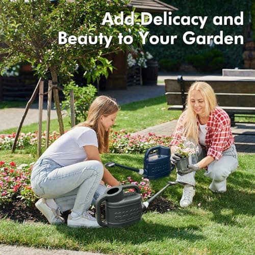 2 Gallon Watering Can for Outdoor Plants, Plant Watering Can with Removable Long Spout and Stainless Steel Sprinkler Head, Large Water Can for Garden Flowers Vegetables thumbnail 7