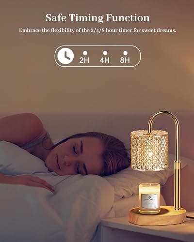 Candle Warmer Lamp with Timer Dimmer Adjustable Height for New Home Decor, Birthday Gifts for Women,Candle Warmer for Women Mom Christmas Mother's Day Gfit thumbnail 4