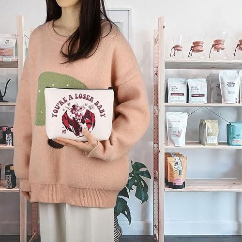 Hazbin Cartoon Lover Gift Charlie Morningstar Characters Inspired Makeup Bag Cartoon Fan Merchandise Anime Zipper Pouch (Loser UK2) thumbnail 6