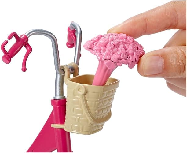 Barbie Bicycle with Basket of Flowers - Single thumbnail 4