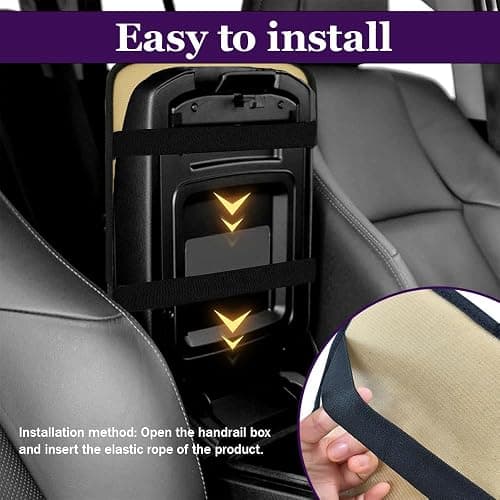 Leopard Cheetah Print African Animal Hunting Auto Center Console ArmrestPad | Car Center Console Cover, Auto Accessories Soft Comfort Armrest Cover Cushion Mat for Most Cars thumbnail 4
