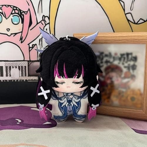 YLQANONG Hu Tao Figure Pillow Columbina/Durin/Mavuika/Kinich Game Cartoon Stuffed Pillow Cushion Hu Tao Anime Figures Bag Pendant 10CM thumbnail 2