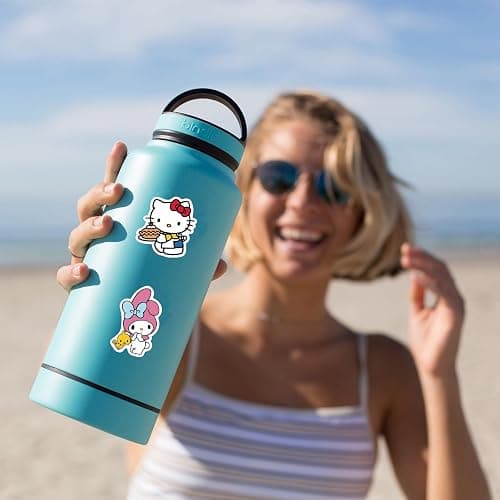 100pcs Sanrio Cartoon Stickers for Kids, Cute Hellokitty Kuromi Mymelody Stickers for Teen Girl Adult Water Bottle, Skateboard, Phone, Laptop, Bicycle, Travel Case, Guitar, Helmet thumbnail 2