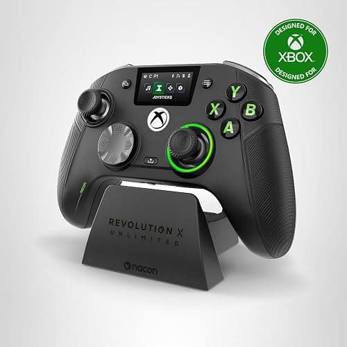 NACON Revolution X Unlimited Advanced Precision Controller Officially Licensed for Xbox Series X | S, Xbox One, Windows 10/11 PC & Android - Wired and Wireless - Charging Station thumbnail 13