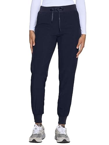 COZYFIT Womens Scrub Pants - Soft Stretch Yoga Style with 5 Pockets, Slim Fit Jogger Scrubs Pants for Women thumbnail 2