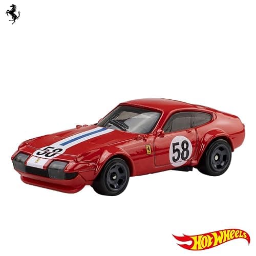 Hot Wheels Pack de 5 Coches Ferrari a Escala 1:64 | Set oficial con licencia de 5 vehículos Ferrari de metal fundido para jugar o exponer, de colección, JLN12 thumbnail 5