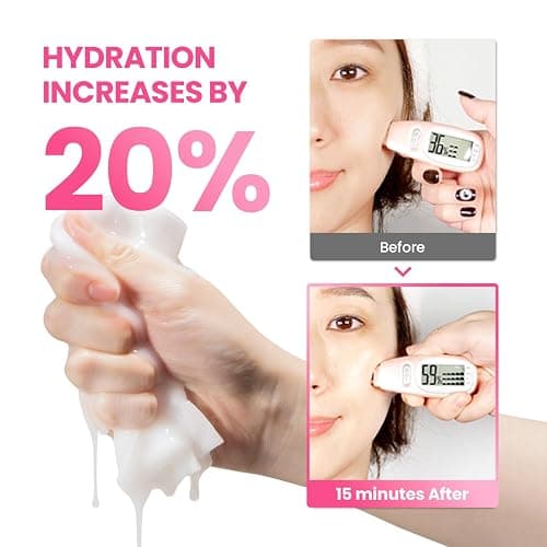 GLAM UP Korean Facial Sheet Mask 12 Combo Pack | Hydrating & Moisturizing Face Mask for Glass Skin | Soothing Korean Skincare for Sensitive, Dry Skin | Bulk Face Masks Gift Set for Home Spa thumbnail 7