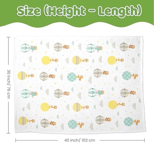 Air Balloon Minky Blanket 30 x 40 Inches, Gift for Christmas Birthday thumbnail 3