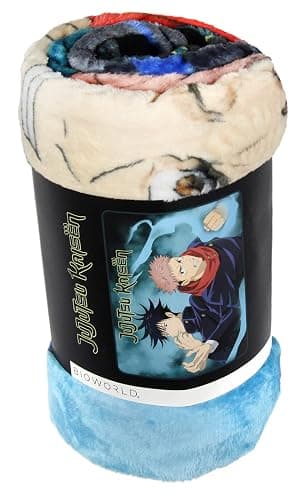 Jujutsu Kaisen Anime Yuji Itadori and Megumi Fushiguro Soft Plush Throw Blanket 45" X 60" | Anime, Soft thumbnail 5
