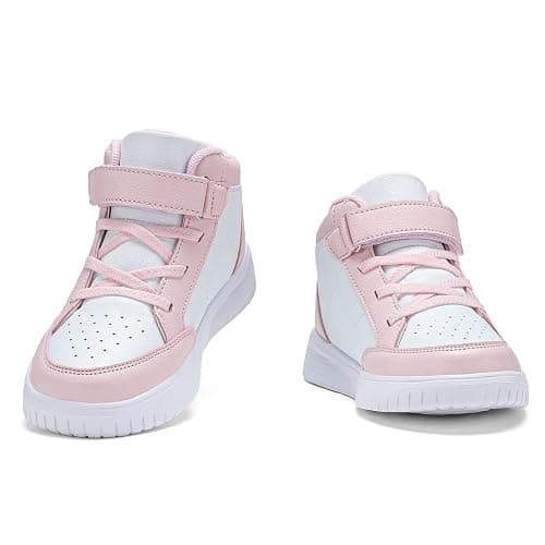 Yadurdu Kids Sneakers Boys Running Shoes Girls High Top Casual Lightweight Classic Adjustable Strap Sneakers thumbnail 5