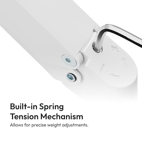 Pixio PS1D Wave White Dual Monitor Arm Stand Desk Mount - Fits up to 32 inches Monitors and up to 19.8lbs. VESA Compatibility and Integrated Cable Management thumbnail 3