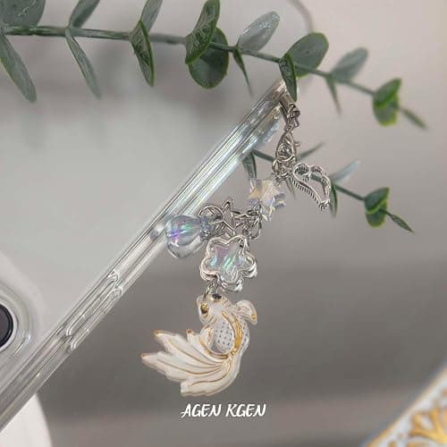 AGEN KGEN Y2K Pink Phone Cute Phone Charm - Strawberry Star Heart Charms, Camera Bag Pendants Decor for Women thumbnail 3