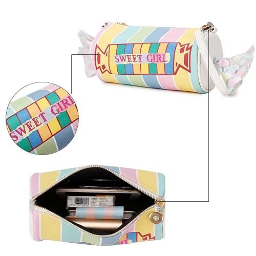 ENJOININ Fun Shape Purse for Women Novelty Handbags Unique Chain Crossbody Bag for Teens with Adjustable Shoulder Strap thumbnail 8