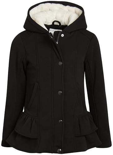 URBAN REPUBLIC Girls Winter Coat - Insulated Winter Jacket Zip Up Hooded Sherpa Jacket Kids Outerwear Coats (4-16) - Image 1