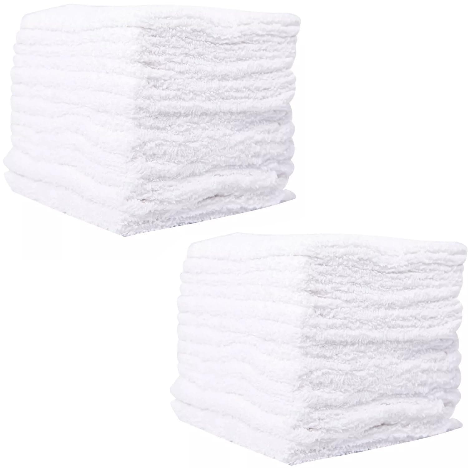 GABA Premium Soft Cotton Face Washer Towels- Face Towels 33X33cm - Perfect for Use in Hotels, Gyms, Spas, and Kitchens - Ultra-Soft, Absorbent & Quick-Drying Wash Cloths (24-Pack) - Image 1