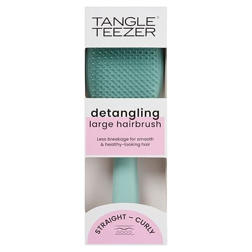 Tangle Teezer Large Ultimate Detangler Hairbrush - For Wet & Dry Hair - Detangling Brush for Thick, Curly & Long Hair - Two-Tiered Teeth Reduce Breakage & Eliminate Knots - Large Paddle - Marine Teal - Image 1