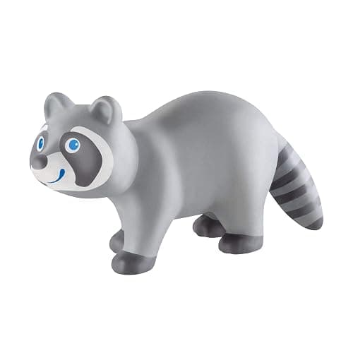 HABA Little Friends Raccoon - Chunky Plastic Forest Animal Toy Figure - Image 1
