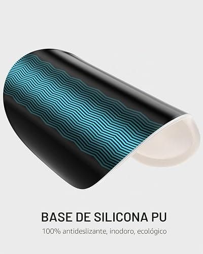 Auhoahsil Alfombrilla de Mouse ergonómica con reposamuñecas, Almohadilla de Gel para aliviar el Dolor, Soporte de muñeca para Laptop, Alfombrilla de Mouse con Base de Poliuretano Antideslizante, thumbnail 4