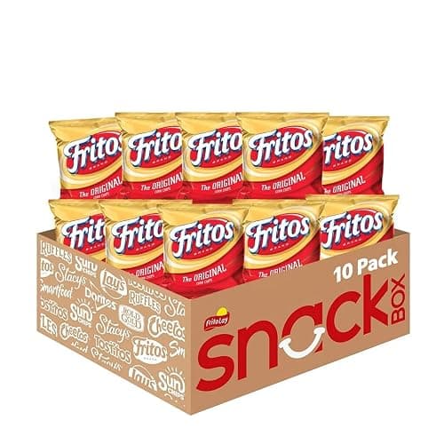 Fritos The Original Corn Chips - 10 x 42g Bags - American Crisps - Fritos - Image 1