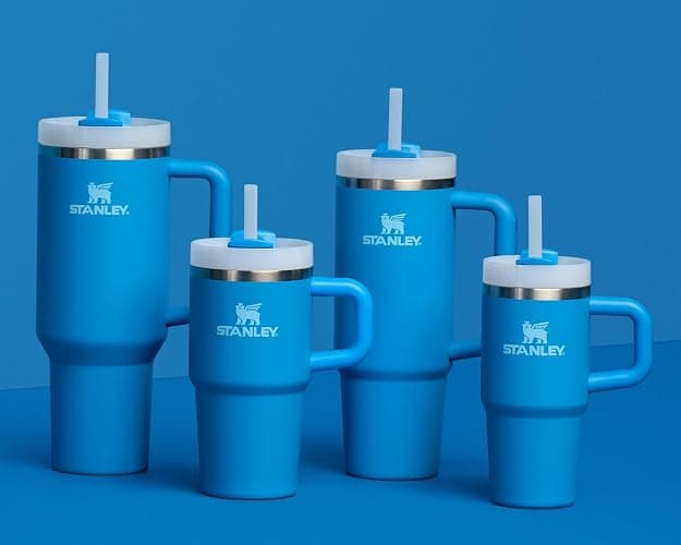 STANLEY Quencher H2.0 Tumbler with Handle and Straw 40 oz | Flowstate 3-Position Lid | Cup Holder Compatible for Travel | Insulated Stainless Steel Cup | BPA-Free | Azure thumbnail 9