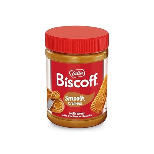 Lotus Biscoff Smooth Spread Jar, Caramelized Cookie Flavour, 1.6Kg, Vegan, Nut Free, No Added Colours or Flavours | Caramelised biscuit flavour, vegan, nut-free, no dyes or added flavours - Image 1