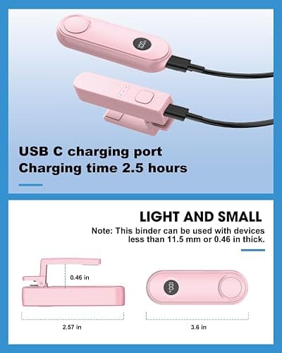 Inncarvs Remote Page Turner for Kindle Reading Accessories, Clicke for iPad iPhone Android Tablets E-Book Reading Noels, Camera Remote Shutter Selfie Controller, Pink thumbnail 6