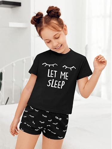Kingdenergy Girls Summer Cute Print Shorts Set T-Shirt and Short Pant 2 Piece Outfits Clothing Sets thumbnail 4