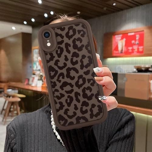 MOWIME Compatible with iPhone XR Case, Cheetah Print Shockproof Soft TPU Protective Cover for Women Girls, Slim Anti Scratch Leopard Case for iPhone XR 6.1 Inch, Brown thumbnail 6