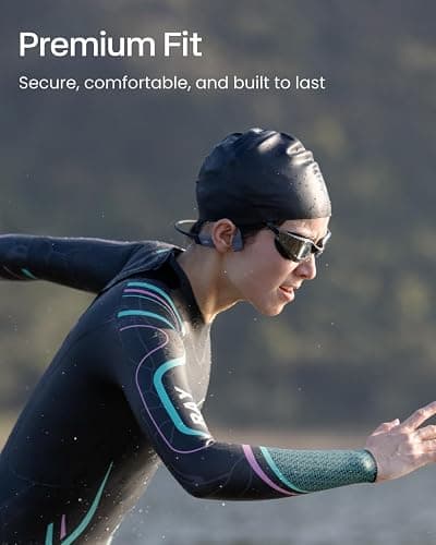 SHOKZ OpenSwim Pro - Open-Ear Bluetooth & MP3 Bone Conduction Sport Headphones, Swimming Headphones, IP68 Waterproof, Grey thumbnail 6