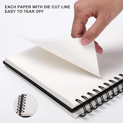 8.5x11inches Hardbound Sketch Book, Spiral Bound Sketch Pad, 80-Sheets 90gsm Inner Paper, Acid Free Drawing Art Paper, Prefect Works with Kids and Adults thumbnail 3