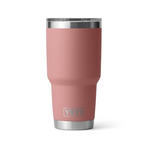 YETI Rambler 30 oz Tumbler Retired Colors, Stainless Steel, Vacuum Insulated with MagSlider Lid, Sandstone Pink - Image 1
