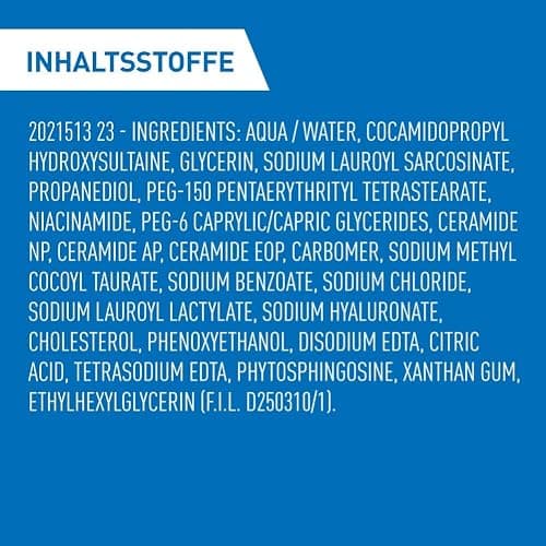 CeraVe - Schaumgel – reinigt & entfernt überschüssiges Talg, ohne die Hautbarriere zu beeinträchtigen – Hyaluronsäure, Ceramide & Niacinamid – normale bis fettige Haut – 562 ml thumbnail 9