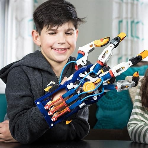 Thames & Kosmos Mega Cyborg Hand STEM Experiment Kit | Build Your Own GIANT Hydraulic Amazing Gripping Capabilities Adjustable for Different Sizes Learn Pneumatic Systems thumbnail 2