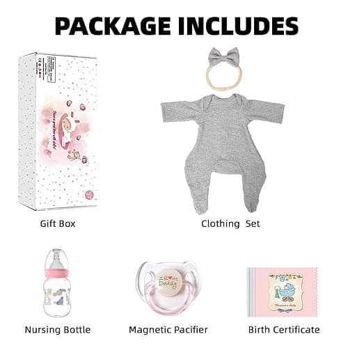 SCOM Realistic Reborn Baby Dolls - 18 Inch Real Life Baby Girl, Lifelike Doll with Anatomically Correct, Newborn Baby with Full Body Vinyl for Kids Age 3+ Gift - Levi thumbnail 6